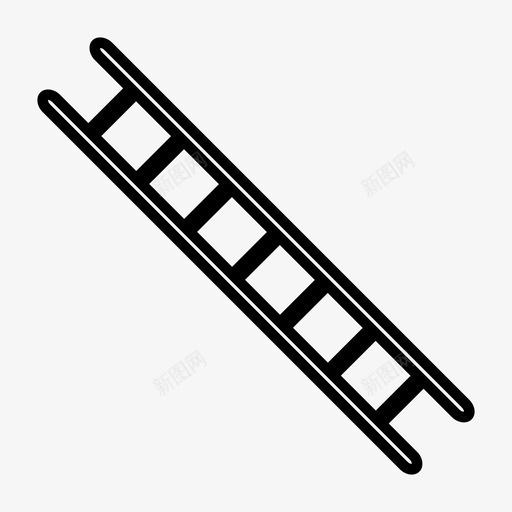 梯子施工台阶图标svg_新图网 https://ixintu.com 台阶 工具 施工 梯子 楼梯