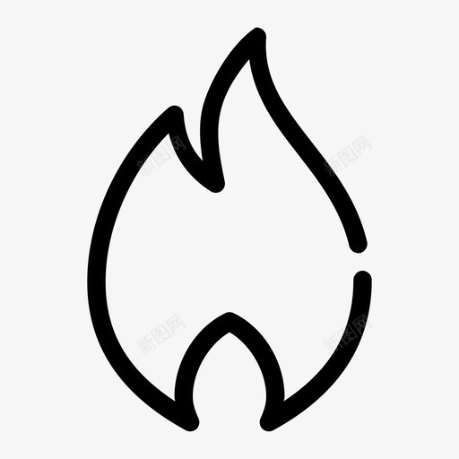 热的燃烧的火的图标svg_新图网 https://ixintu.com 必要的间隙介质 火焰的 火的 热的 燃烧的