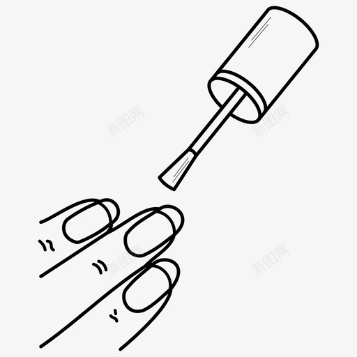 修指甲的手美容院指甲图标svg_新图网 https://ixintu.com 修指甲的手 手部护理 指甲 美容 美容院