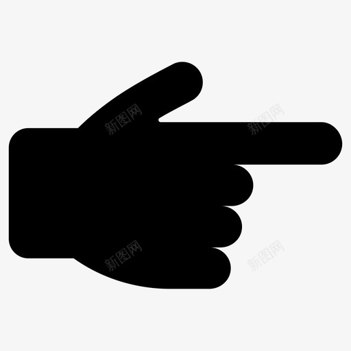 显示手指手势图标svg_新图网 https://ixintu.com 手 手势 手指 显示 点