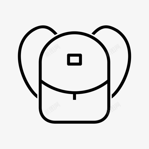 书包背包户外图标svg_新图网 https://ixintu.com 书包 户外 背包