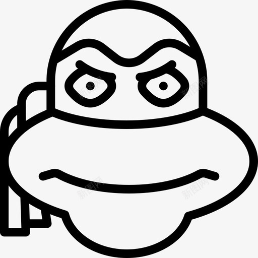 拉斐尔电影忍者神龟图标svg_新图网 https://ixintu.com tmnt 忍者神龟 拉斐尔 电影 电影3大纲