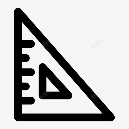 设置正方形直线数学图标svg_新图网 https://ixintu.com 数学 标尺 测量 直线 设置正方形