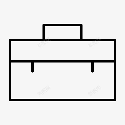 工具箱技工修理工图标svg_新图网 https://ixintu.com 修理工 工作 工具箱 工具薄 技工