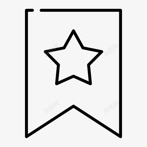 收藏夹书签费率色带图标svg_新图网 https://ixintu.com 产品促销 收藏夹书签 星级 色带 费率