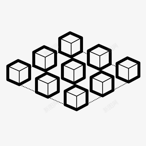 集群架构概念图标svg_新图网 https://ixintu.com 架构 概念 积极 设计 设计概念 集群