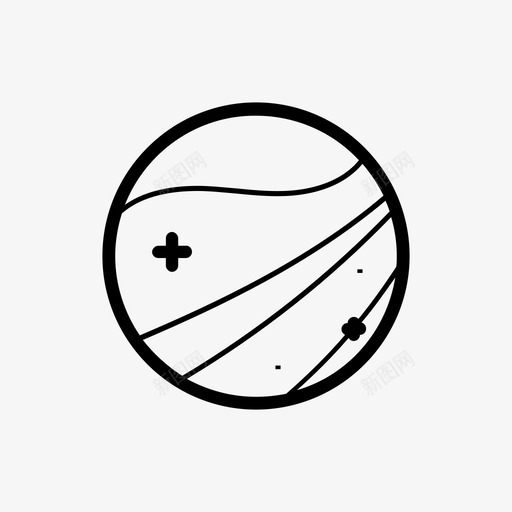 金星地球太阳系图标svg_新图网 https://ixintu.com 世界 地球 太空 太阳系 恒星 金星