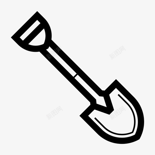 铲挖土图标svg_新图网 https://ixintu.com 土 工具 工具时间2 找 挖 铲