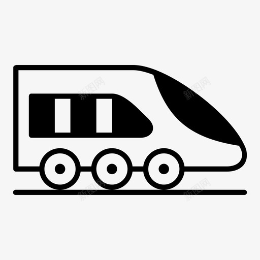 火车地铁轨道图标svg_新图网 https://ixintu.com 地铁 旅行 火车 轨道