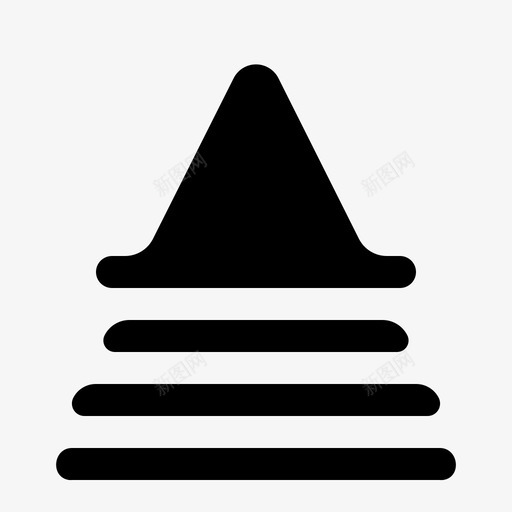 街锥施工维护图标svg_新图网 https://ixintu.com 施工 相机和摄影轮 维护 街锥