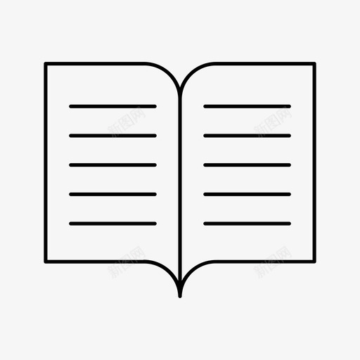 图书教育信息图标svg_新图网 https://ixintu.com 信息 写作和编辑 图书 学习 教科书 教育 文本