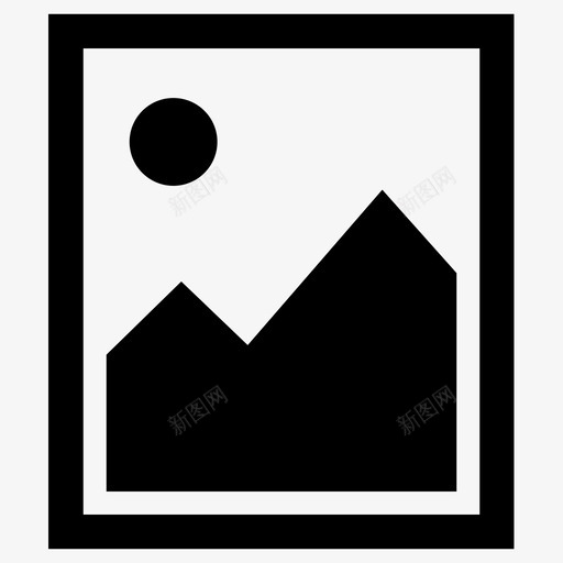 图像照相机相框图标svg_新图网 https://ixintu.com 图像 图片 照片 照相机 相框