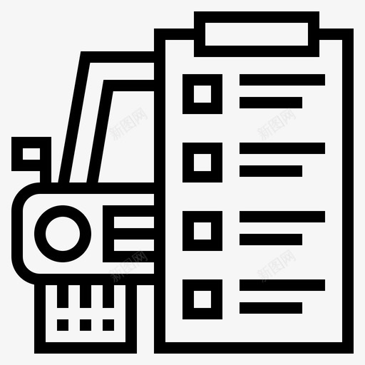 汽车服务支票图标svg_新图网 https://ixintu.com 支票 汽车服务