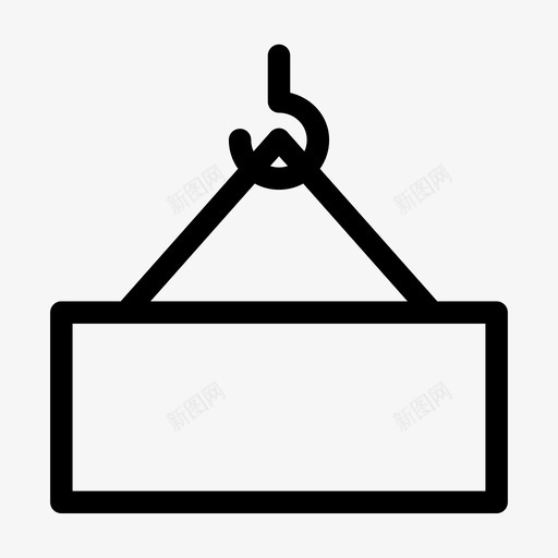 起重机货物建筑图标svg_新图网 https://ixintu.com 建筑 物流 航运 货物 起重机