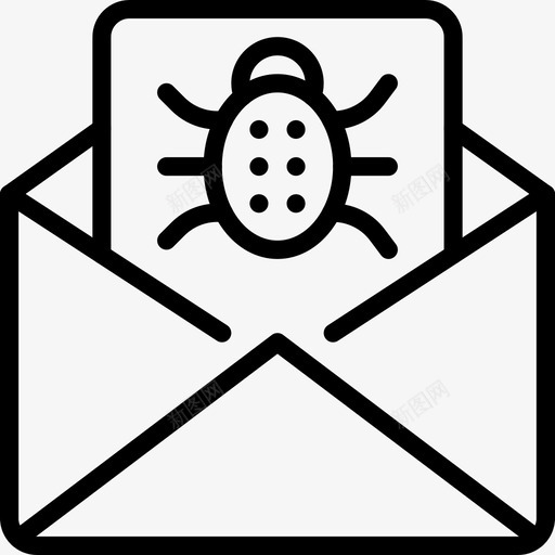 邮件恶意软件数据信件图标svg_新图网 https://ixintu.com 信件 安全 数据 数据安全大纲 邮件恶意软件