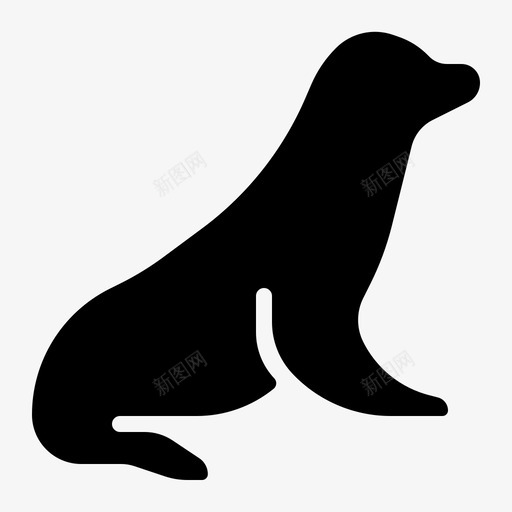 海豹动物航海图标svg_新图网 https://ixintu.com 动物 动物圆 海豹 航海 野生动物
