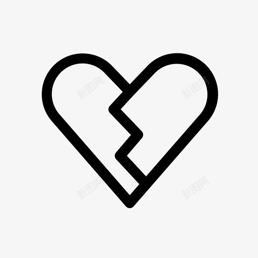 心碎不喜欢失败图标svg_新图网 https://ixintu.com 不喜欢 失败 心碎 悲伤 抱歉 美丽