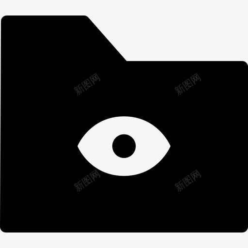 文件夹监视存档眼睛图标svg_新图网 https://ixintu.com 存档 文件 文件夹 文件夹监视 眼睛