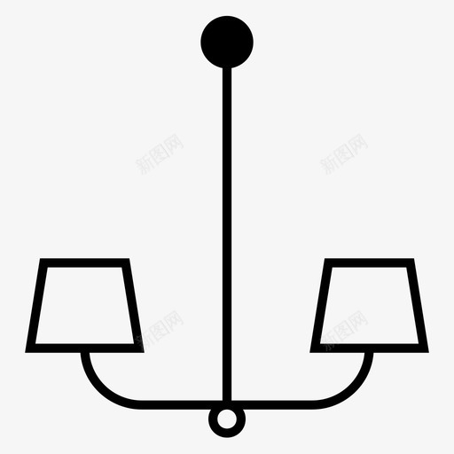 吸顶灯吊灯灯具图标svg_新图网 https://ixintu.com 吊灯 吸顶灯 灯具