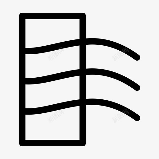 空气质量器具微风图标svg_新图网 https://ixintu.com 冷却器 器具 家用 微风 新鲜空气 空气质量