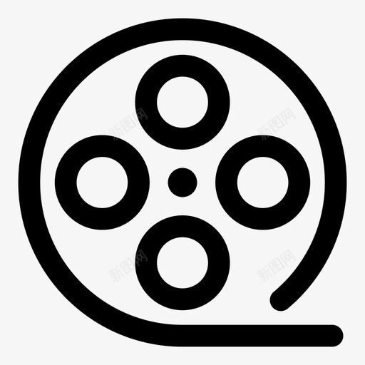 电影卷电影院媒体图标svg_新图网 https://ixintu.com 媒体 电影卷 电影院 视频 音频视频