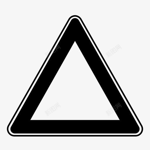 警告标志道路三角形图标svg_新图网 https://ixintu.com 三角形 意大利道路标志和信号 警告标志 道路