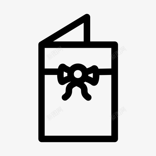 贺卡生日卡礼物图标svg_新图网 https://ixintu.com 婚礼 情人节 爱情 生日卡 礼物 贺卡