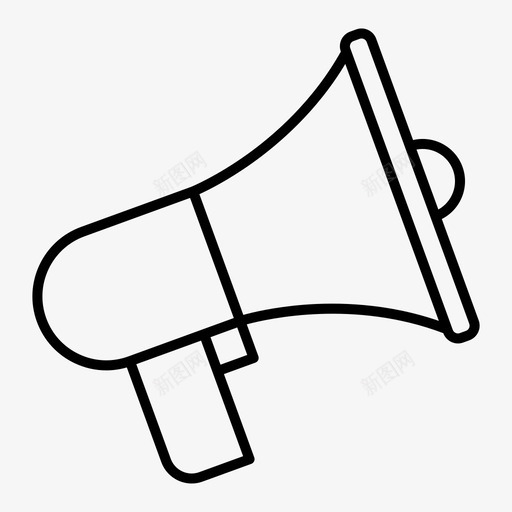 广告促销演讲者图标svg_新图网 https://ixintu.com 促销 广告 演讲者 营销
