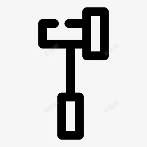 锤子建筑钉子图标svg_新图网 https://ixintu.com 修理 坚固 工具间隙粗大 建筑 钉子 锤子