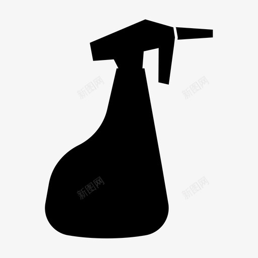 喷雾房屋物品水枪图标svg_新图网 https://ixintu.com 喷雾 房屋物品 水 水枪