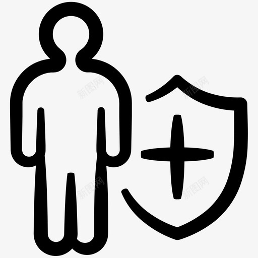 保险健康保险人身保险图标svg_新图网 https://ixintu.com inky业务第9卷 人身保险 保险 健康保险 盾