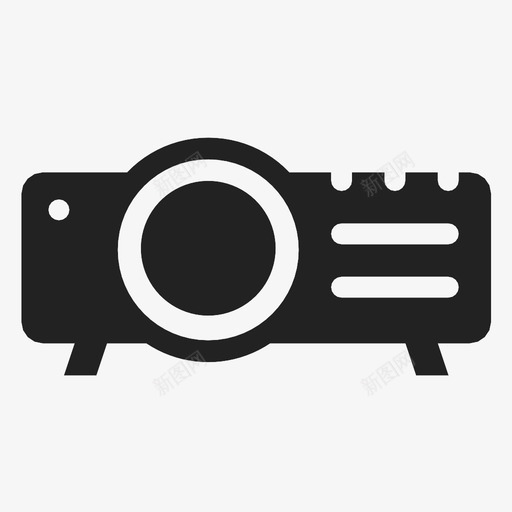 投影仪电影放映机技术图标svg_新图网 https://ixintu.com 技术 投影仪 电影放映机 视频放映机