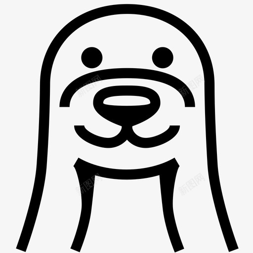 海狮脸耳海豹毛皮海豹图标svg_新图网 https://ixintu.com 毛皮海豹 海狮 海狮脸 耳海豹 蜥蜴科