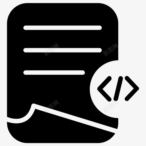 代码文档编码文件图标svg_新图网 https://ixintu.com 代码文档 文件 编码 软件文档