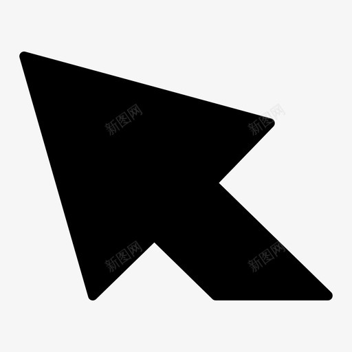 指针箭头单击图标svg_新图网 https://ixintu.com 光标 单击 工具 指针 箭头