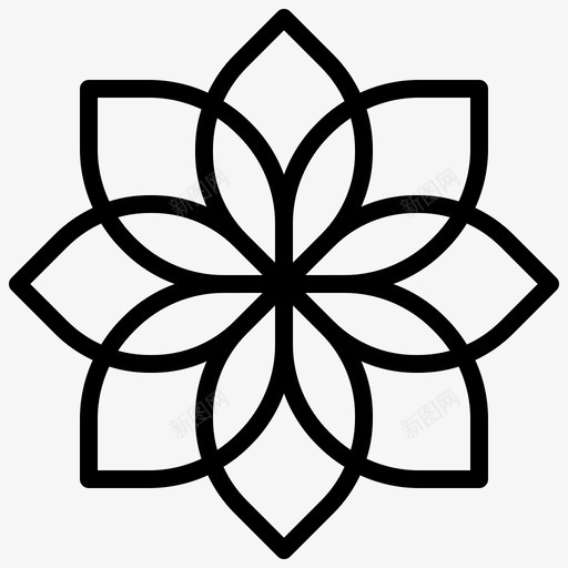 水疗美容按摩图标svg_新图网 https://ixintu.com 按摩 水疗 水疗元素 水疗和放松 美容