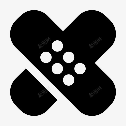 绷带援助护理图标svg_新图网 https://ixintu.com jumpicon医学标志 护理 援助 疼痛 石膏 绷带