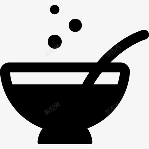 盛着稻草的碗食物生日聚会图标svg_新图网 https://ixintu.com 生日聚会 盛着稻草的碗 食物