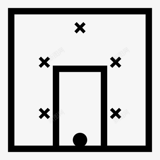 篮球防守122篮球防守122篮球半场图标svg_新图网 https://ixintu.com 篮球区域防守 篮球半场 篮球防守122