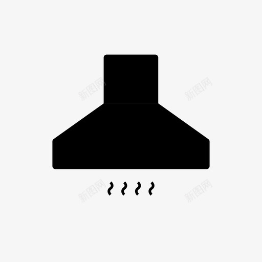 排气厨房电器通风柜图标svg_新图网 https://ixintu.com 厨房电器 厨房电器系列 排气 通风柜