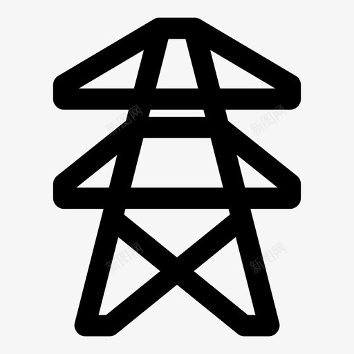 电塔电能源图标svg_新图网 https://ixintu.com 塔 电 电力 电塔 电站 能源 能源大胆