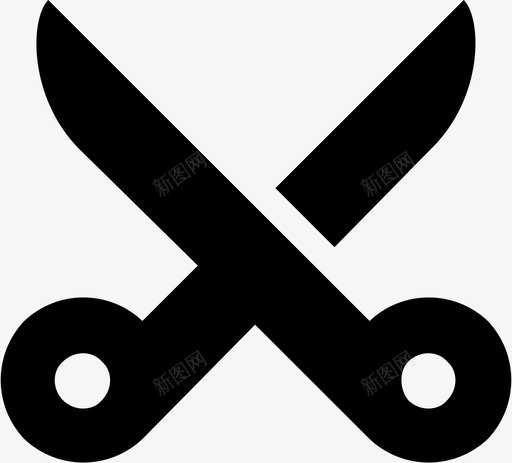 剪刀裁缝工具图标svg_新图网 https://ixintu.com 剪刀 工具 裁缝