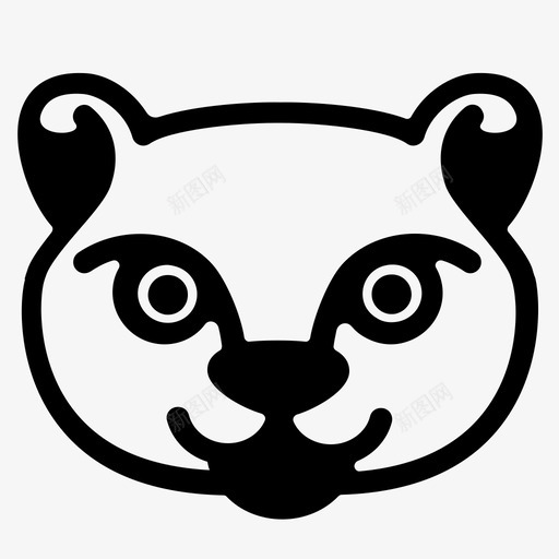 猫鼬脸食肉动物侏儒猫鼬图标svg_新图网 https://ixintu.com 侏儒猫鼬 捕食者 猫鼬脸 食肉动物