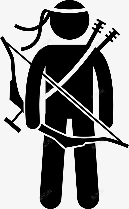 骑兵弓箭手箭图标svg_新图网 https://ixintu.com 士兵 士兵类型和等级 弓 弓箭手 战斗 箭 骑兵