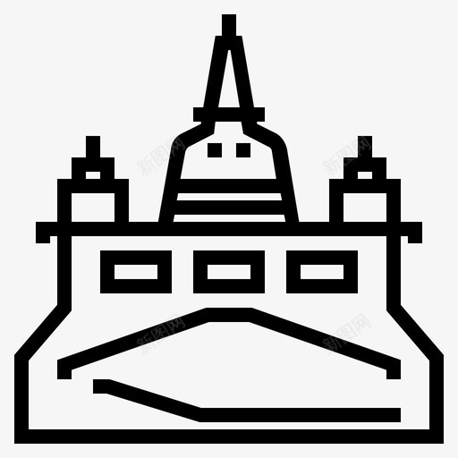 金山曼谷佛教图标svg_新图网 https://ixintu.com 佛教 寺庙 曼谷 曼谷的标志和地标 沃特 泰国 金山