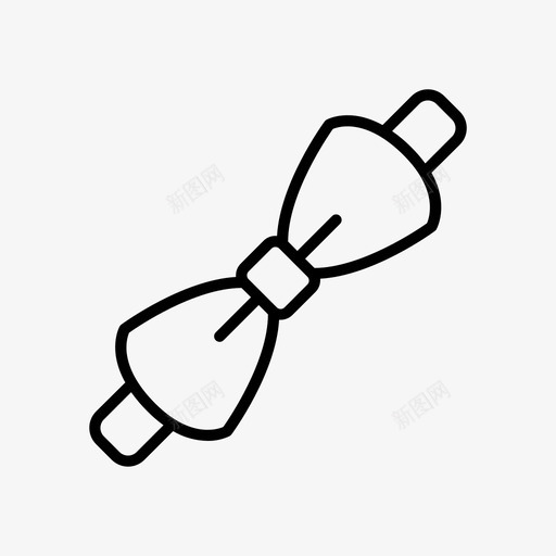 领结配饰优雅图标svg_新图网 https://ixintu.com 优雅 婚礼 时尚 配饰 领结