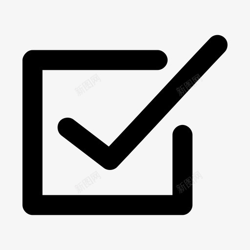 选中同意选中标记图标svg_新图网 https://ixintu.com 同意 复选框 完成 更正 用户界面 选中 选中标记
