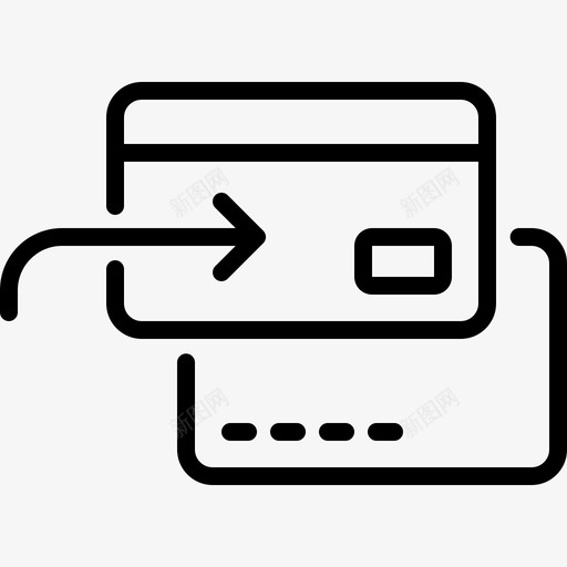 交易箭头信用卡图标svg_新图网 https://ixintu.com 交易 信用卡 支付 箭头 银行额度