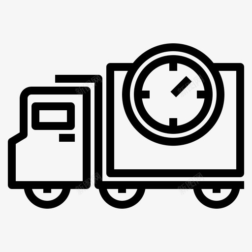 快速交货工期物流图标svg_新图网 https://ixintu.com 工期 快速交货 物流 运输