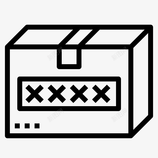 唛头支票物流图标svg_新图网 https://ixintu.com 包装 唛头 支票 物流